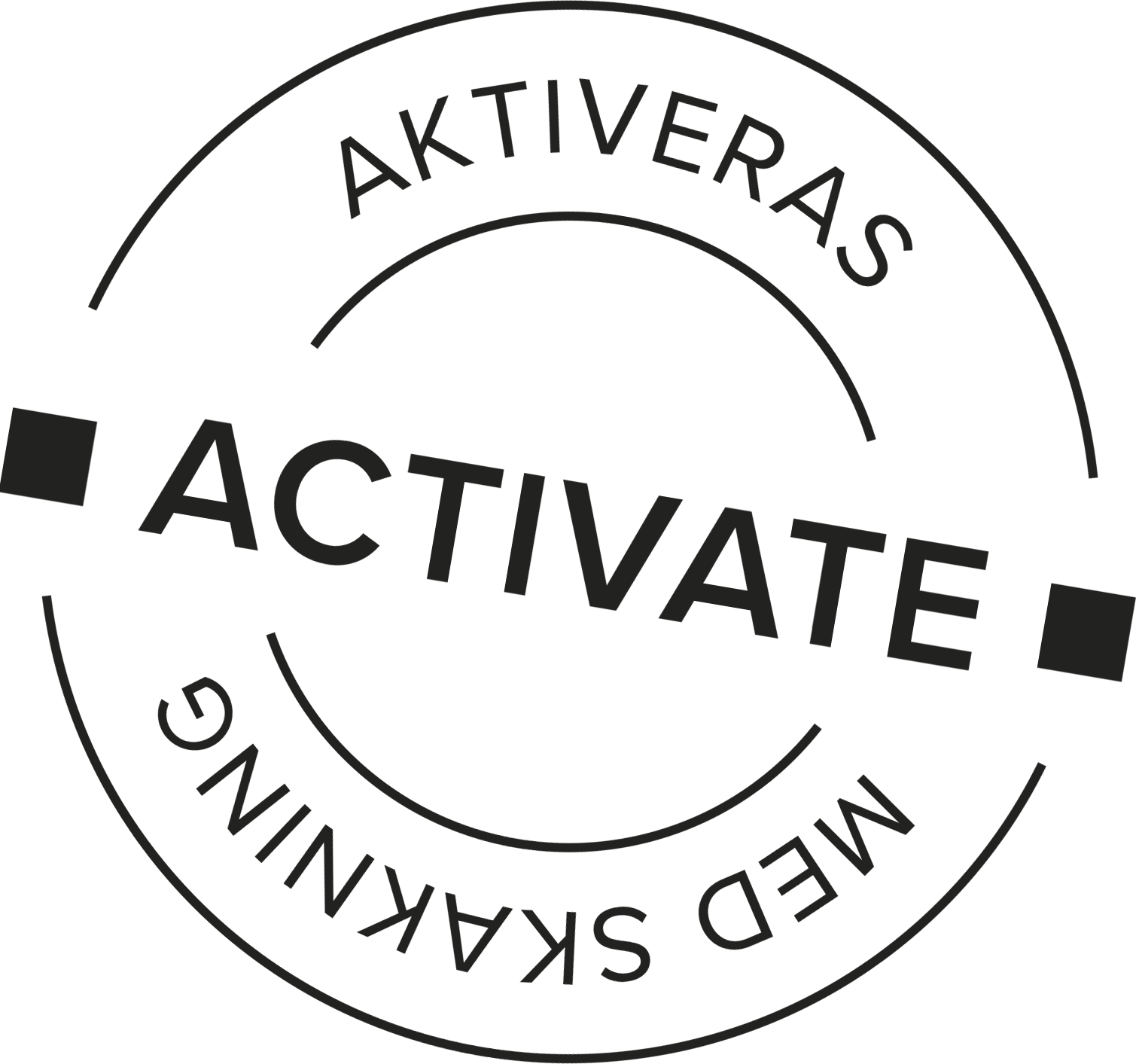 Activate aktiveras med skakning